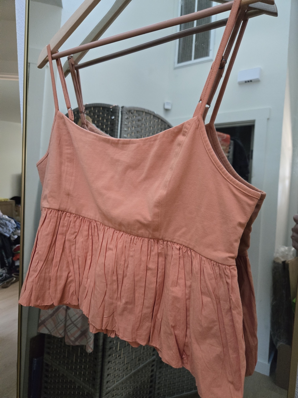 Maeve Coral Peplum Camisole